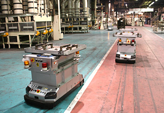 Reliable And Safe Long Distance Transportation In An Automotive Component Factory For Cylinder Head Metal Casting Process Agvs Meidensha Corporation